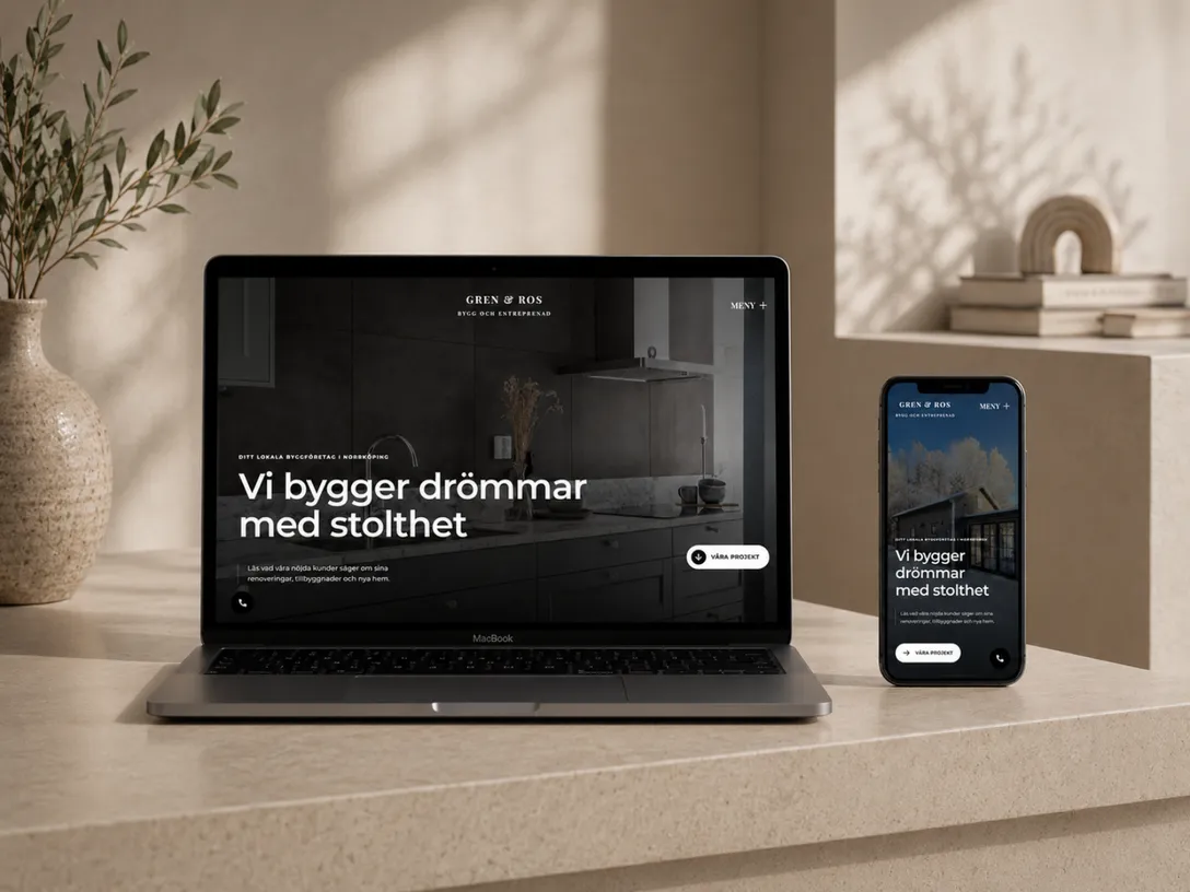 Website design example 3